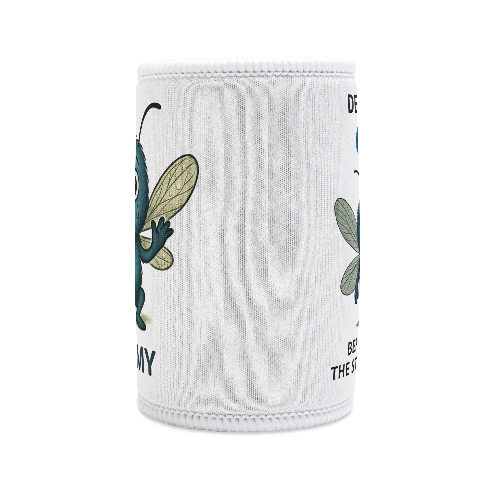 Stormy Depression awareness illustration on stubby holder β Mental Health Musings