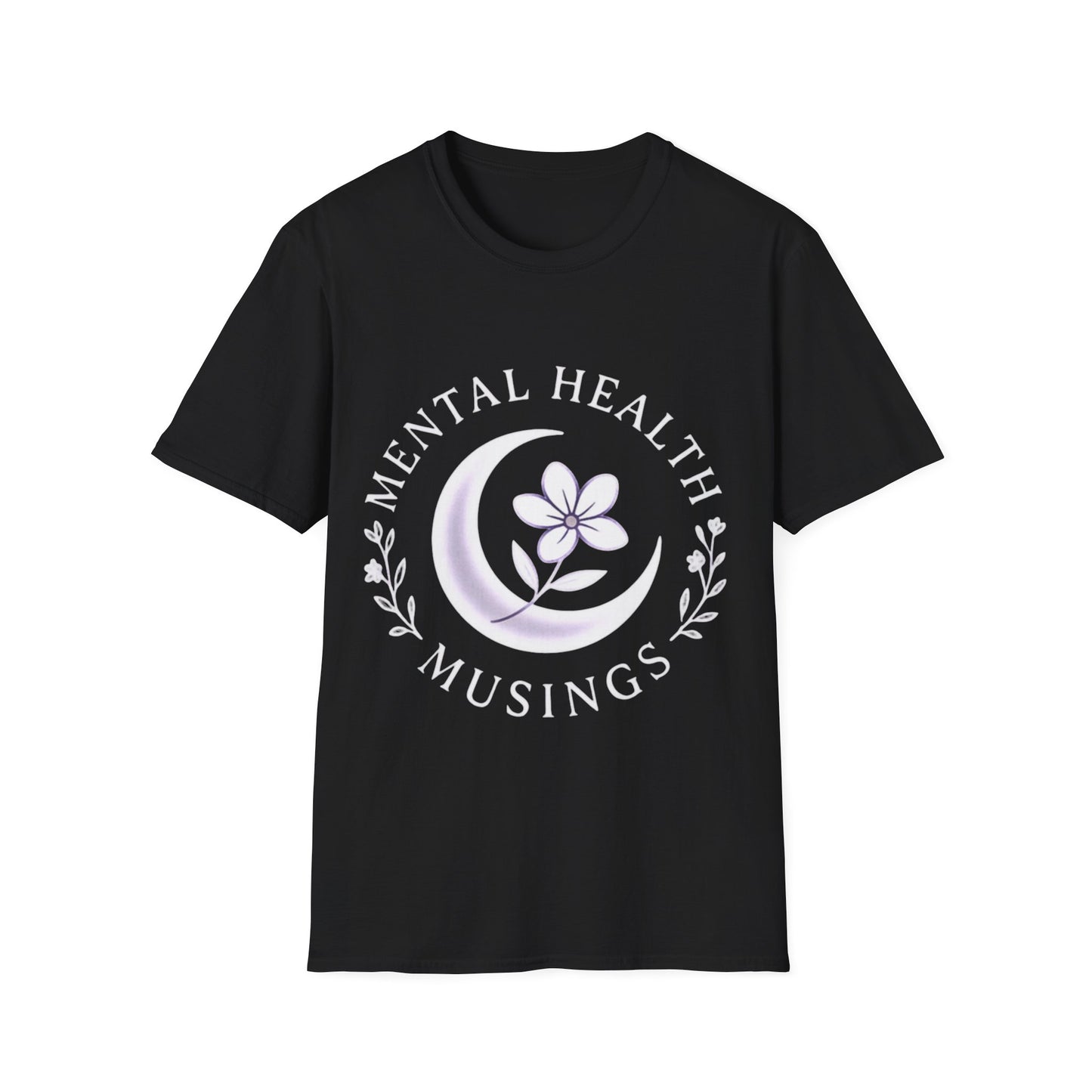 Mental Health Musings Logo T-Shirt – Unisex Black & Navy | Awareness Apparel