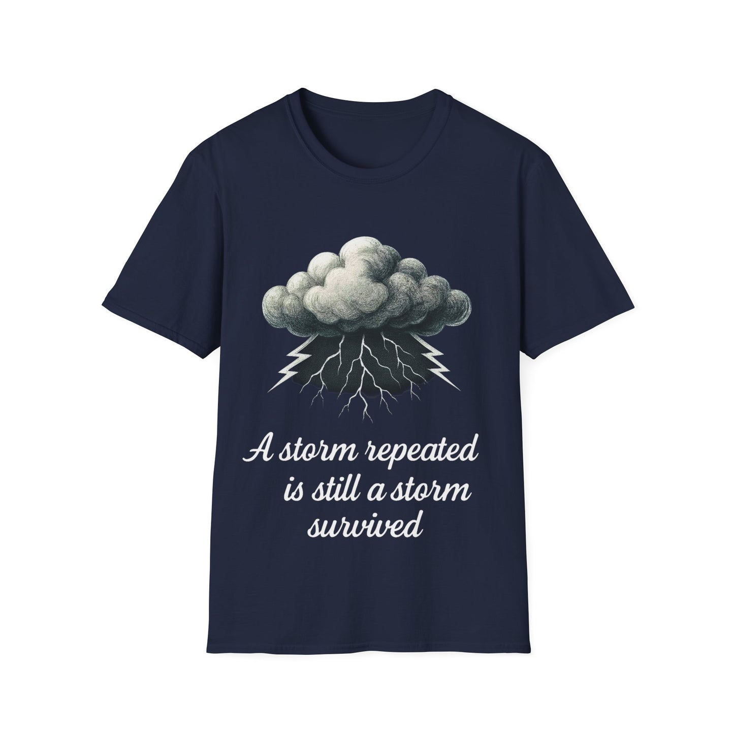 Storm Cloud Collection T-Shirts – Mental Health Awareness & Resilience Tees