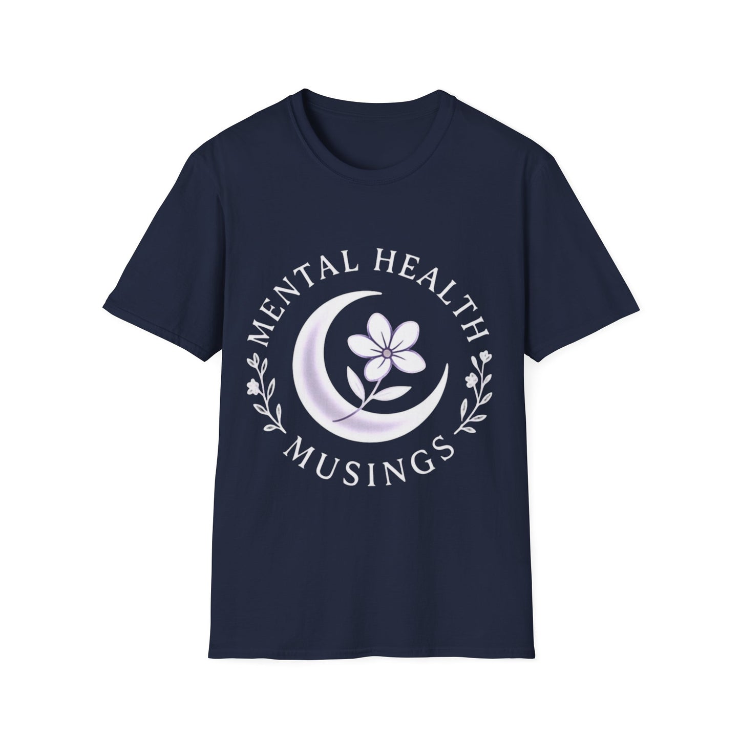 Mental Health Musings Logo T-Shirt – Unisex Black & Navy | Awareness Apparel
