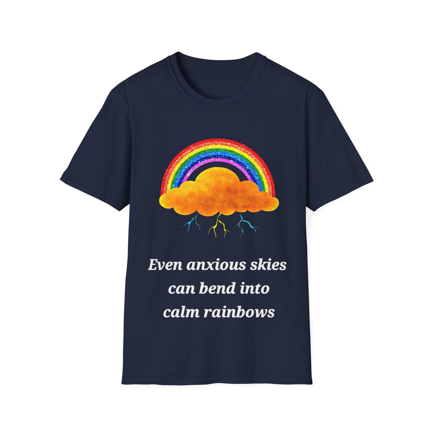 Rainbow Cloud Collection T-Shirts – Mental Health Awareness & Hope-Inspired Tees