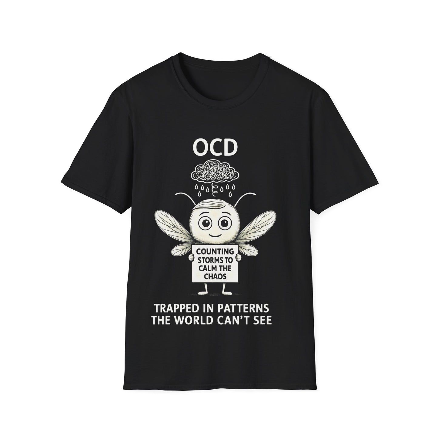 OCD Awareness T-Shirt – Counting Storms to Calm the Chaos | Mental Health Support Tee