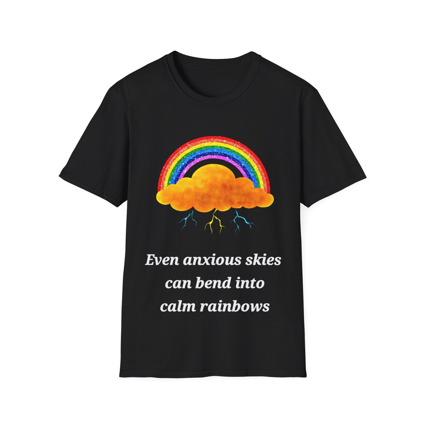 Rainbow Cloud Collection T-Shirts – Mental Health Awareness & Hope-Inspired Tees