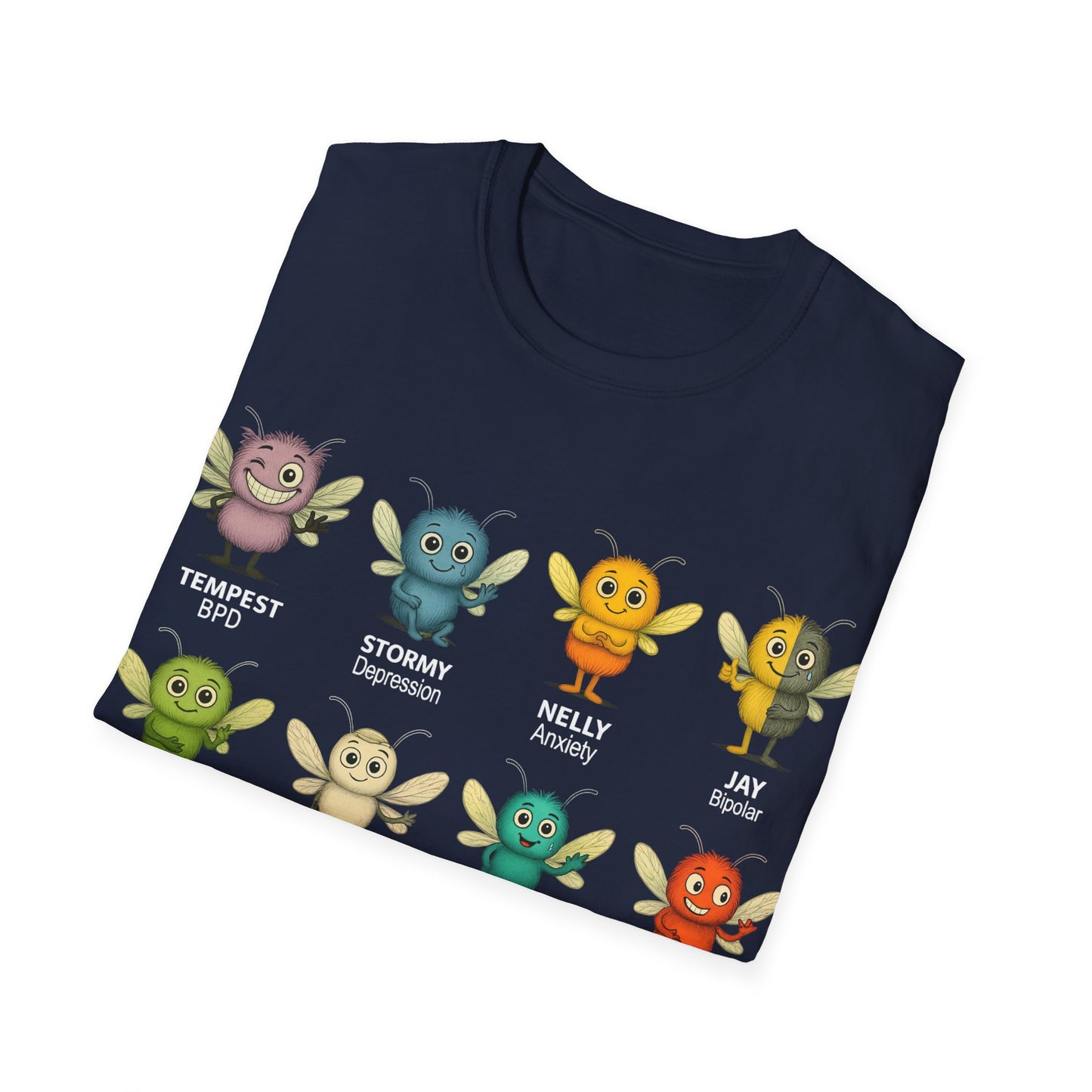 Storm Mosquito Collection T-Shirts – Mental Health Awareness & Character-Inspired Tees