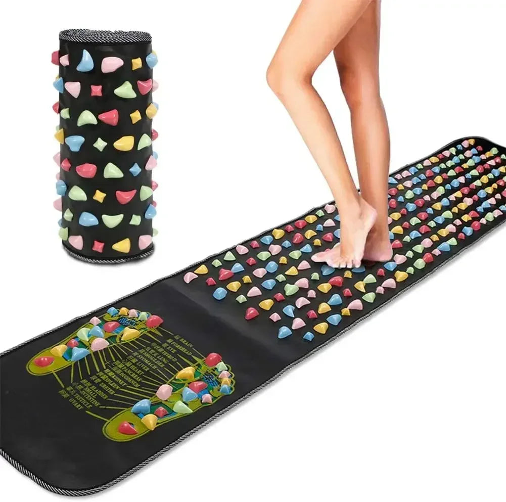 NNEOBA Acupressure Foot Massage Mat β Reflexology Pad with Colourful Stones for Circulation and Pain Relief | Mindful Living Essentials