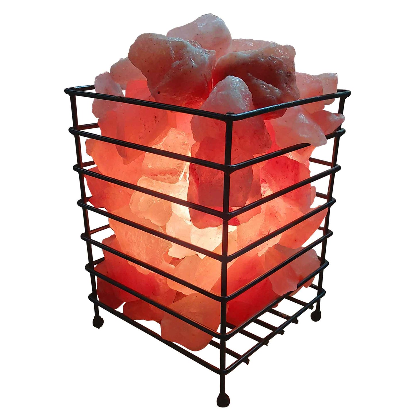 Himalayan Pink Salt Lamp – Hand-Carved Natural Crystal Rock with 12W Light | Calming Glow for Relaxation & Wellness