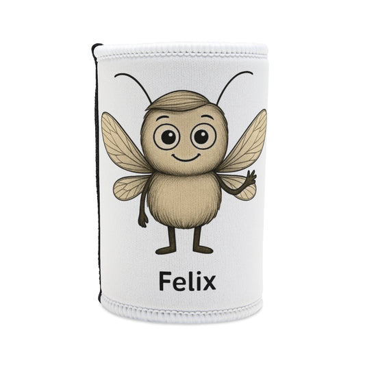 Felix OCD awareness mosquito design on stubby holder – Storm Mosquitos Apparel - right