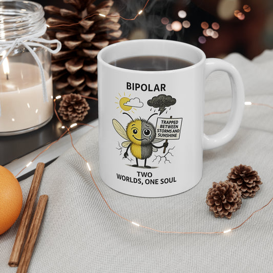Jay Bipolar mug- Storm mosquitos apparel- side