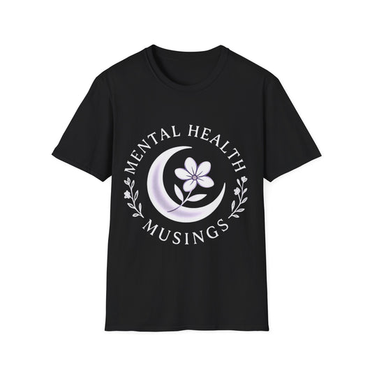 Mental Health Musings Logo T-Shirt – Unisex Black & Navy | Awareness Apparel