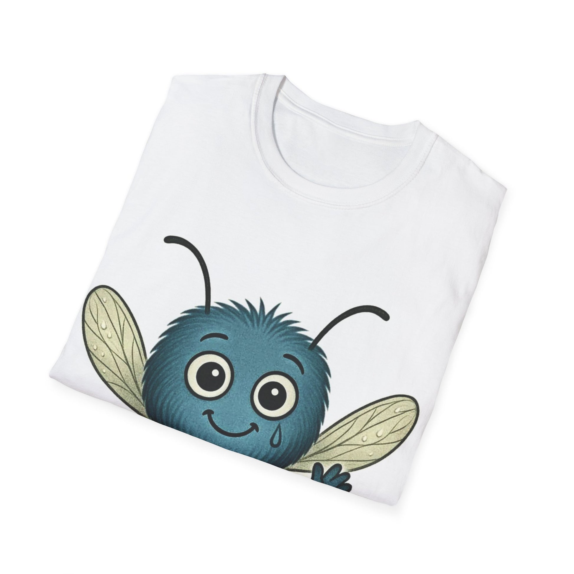 Stormy Depression awareness mosquito design flat lay T-shirt – Mental Health Musings collection