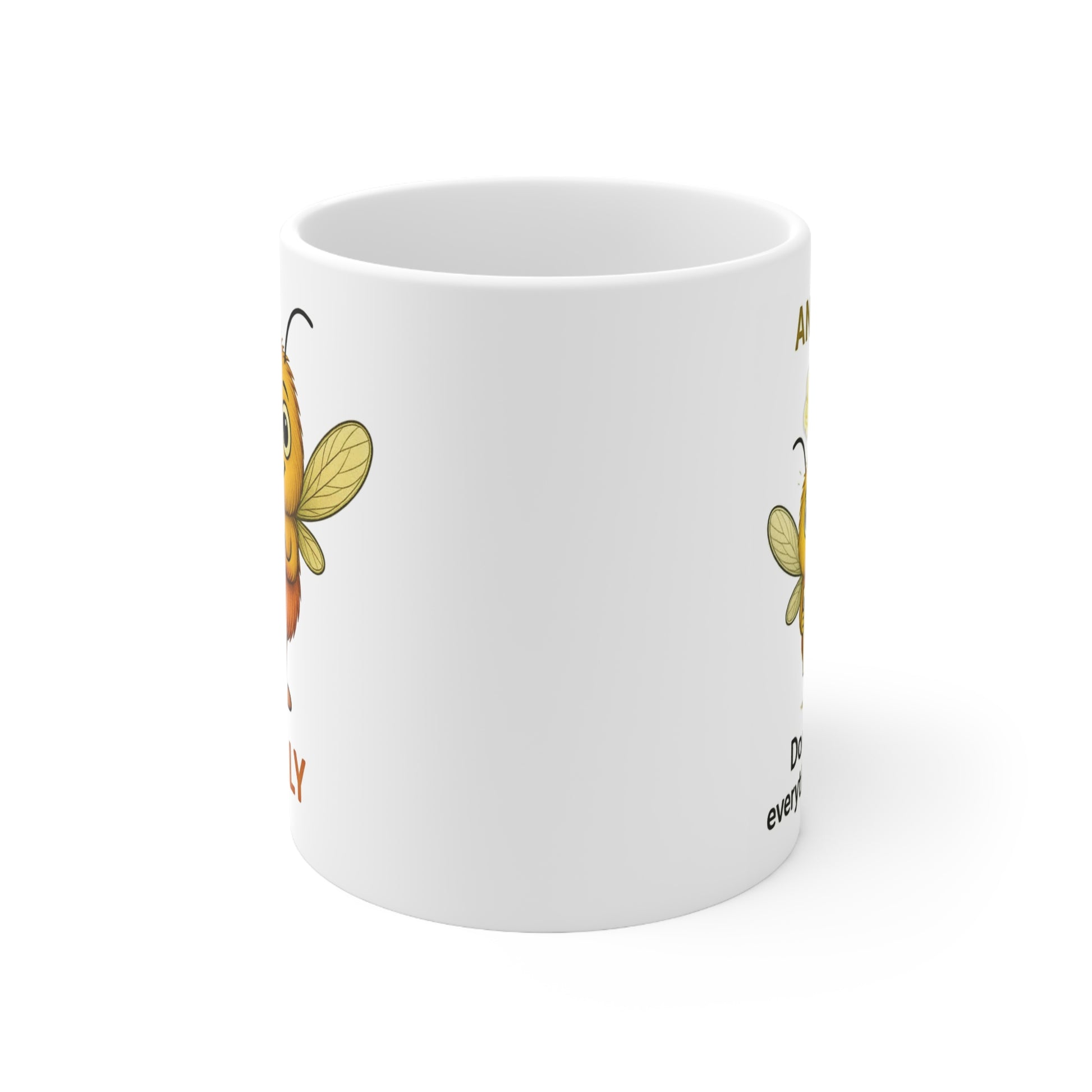 Nelly Anxiety awareness cartoon front mug – Mental Health Musings design