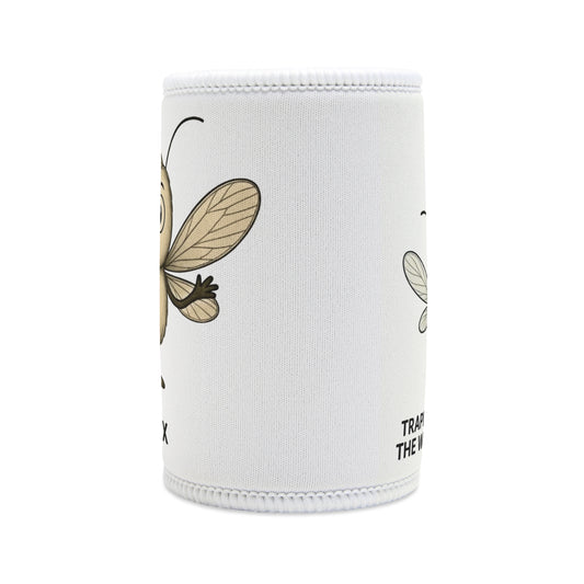Felix OCD awareness mosquito design on stubby holder – Mental Health Musings