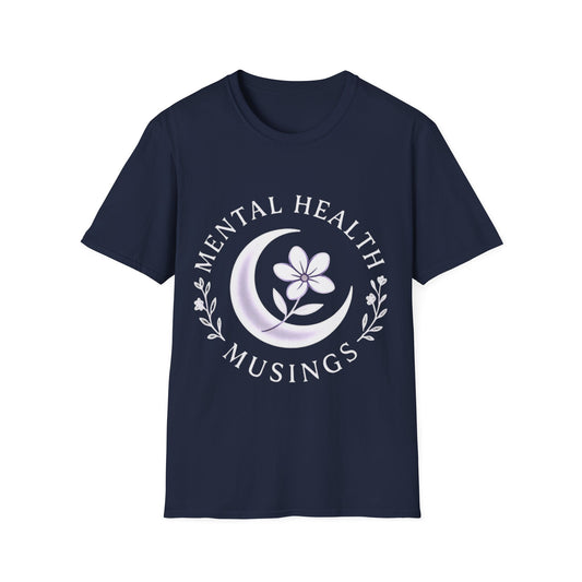 Mental Health Musings Logo T-Shirt – Unisex Black & Navy | Awareness Apparel
