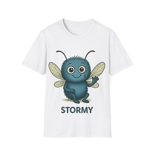 Stormy Depression awareness mosquito design front T-shirt – Mental Health Musings collection