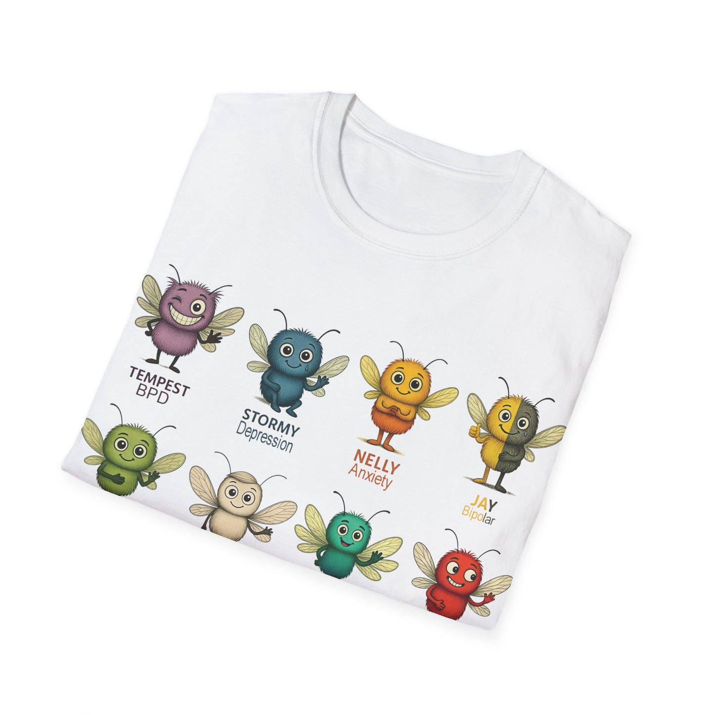 Storm Mosquito's - Mental Health Awareness T-Shirt | Group Character Design