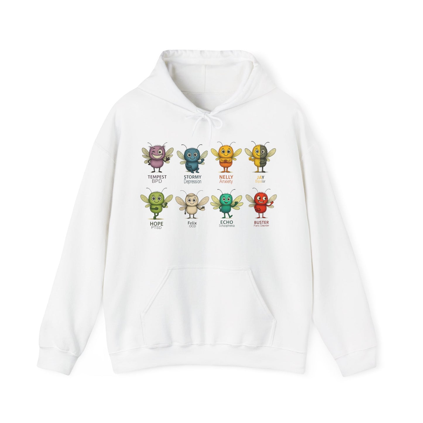 Storm Mosquito's - Hoodie - Mental Health Awareness Collection | All Characters Together