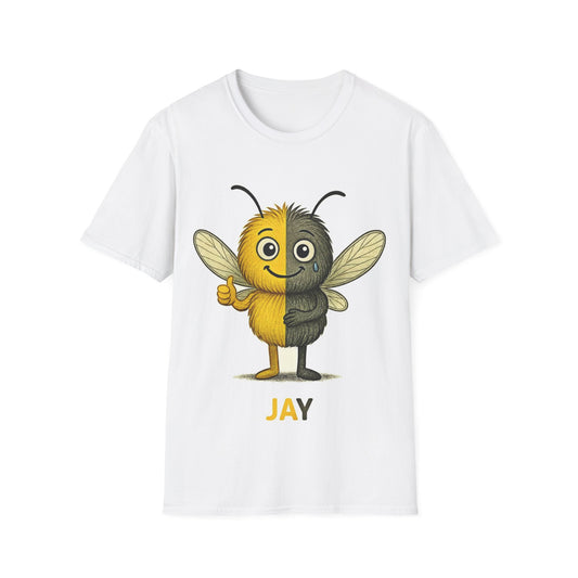 Jay Bipolar awareness mosquito character front T-shirt – Mental Health Musings collection
