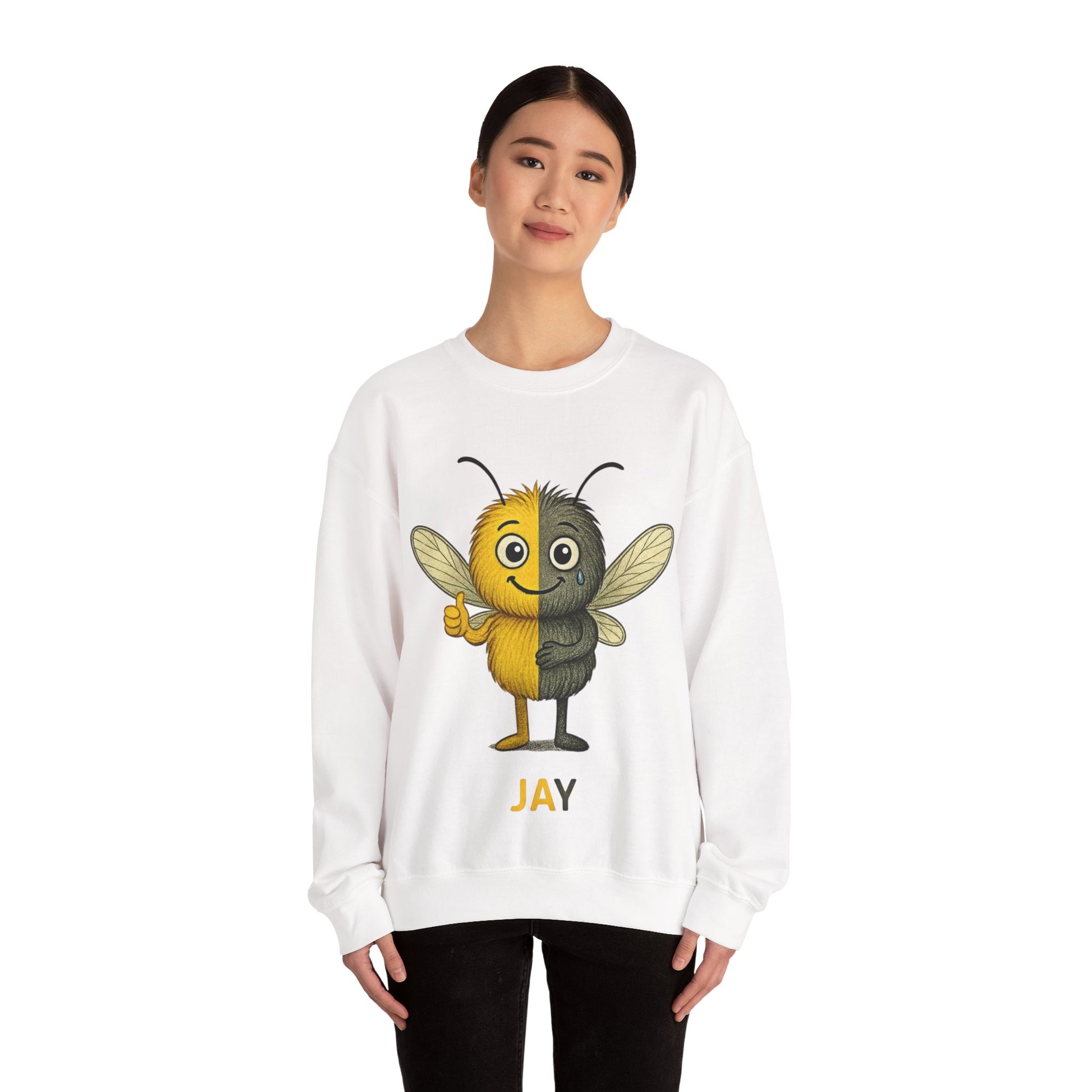 Jay Bipolar awareness character design model mockup jumper – Mental Health Musings merch