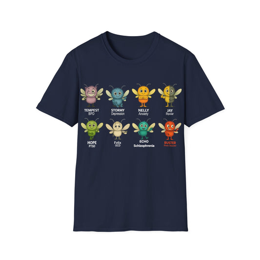 Storm Mosquito Collection T-Shirts – Mental Health Awareness & Character-Inspired Tees