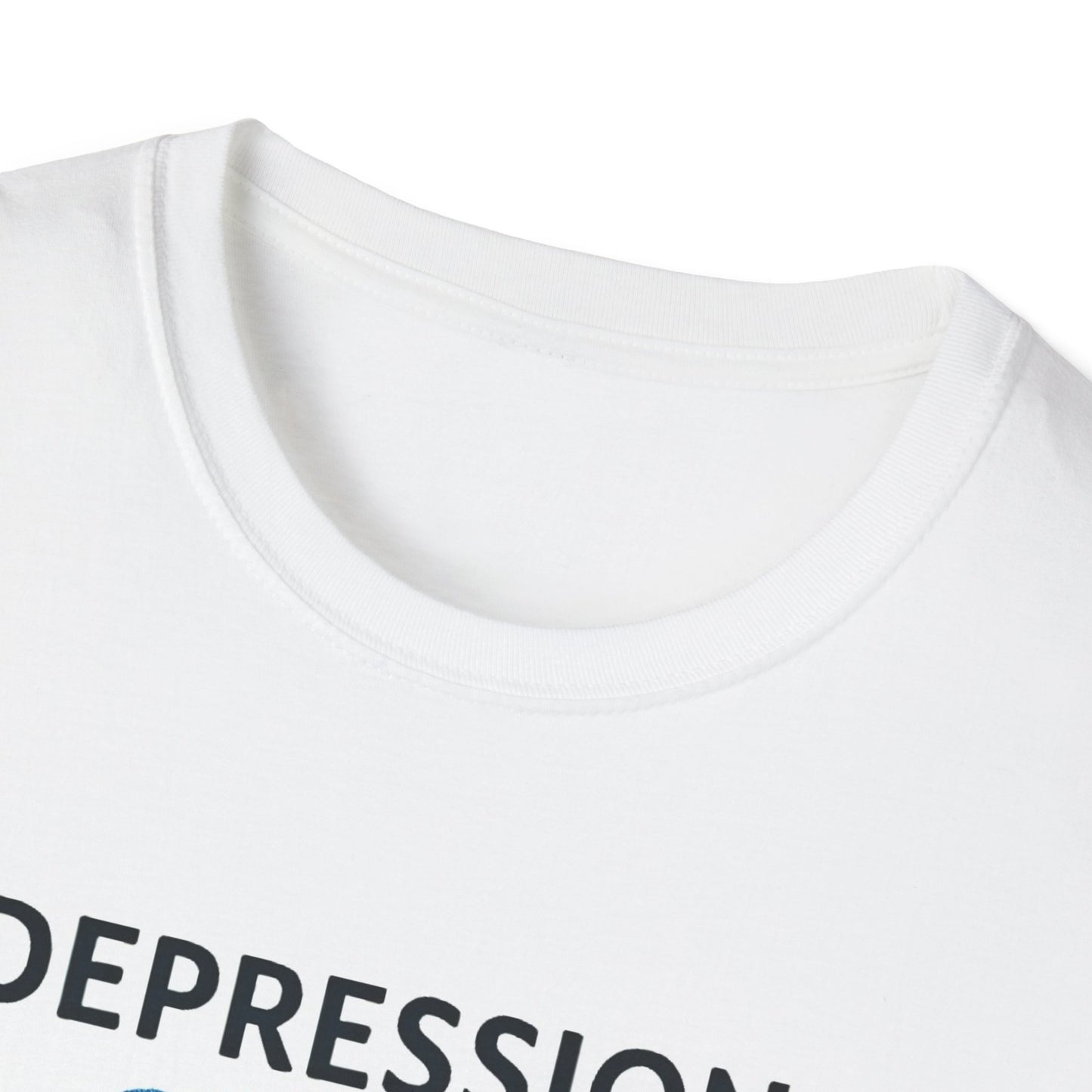 Stormy Depression awareness mosquito design neckline T-shirt – Mental Health Musings collection
