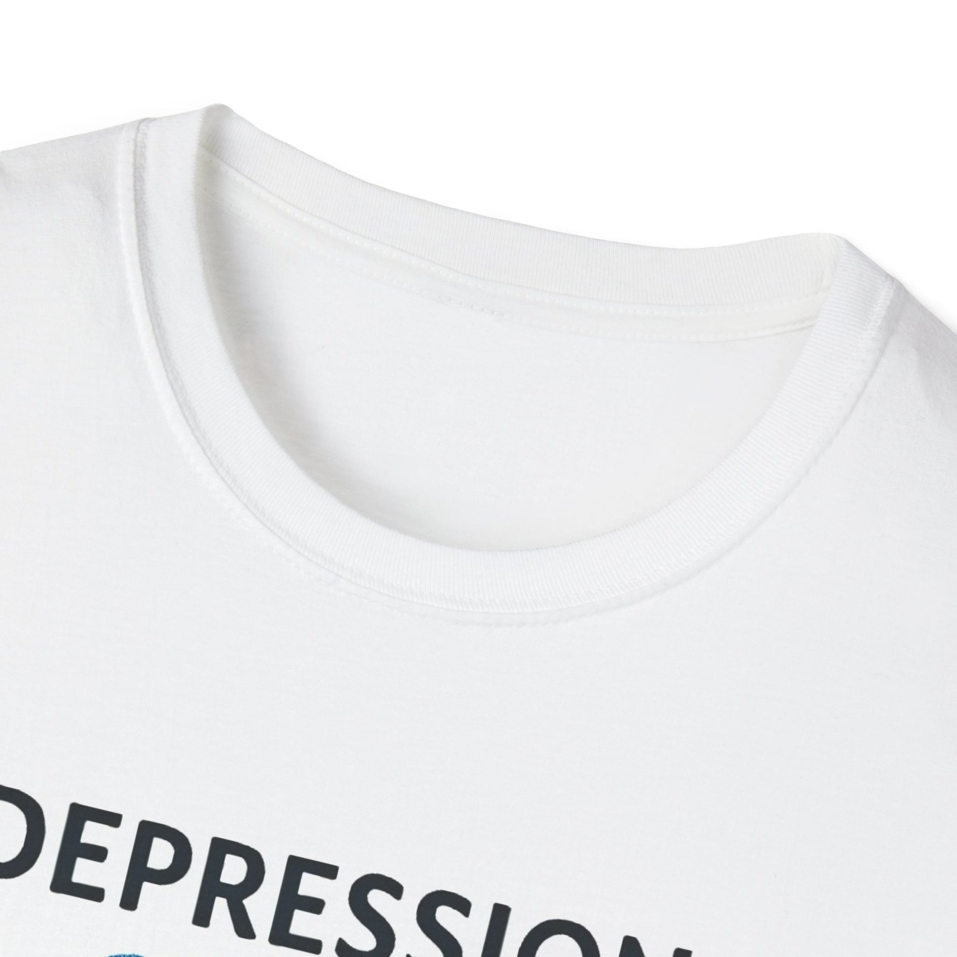 Stormy Depression awareness mosquito design neckline T-shirt – Mental Health Musings collection