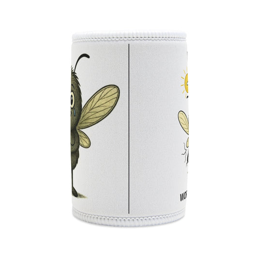 Jay Bipolar awareness cartoon mosquito on stubby holder – Mental Health Musings