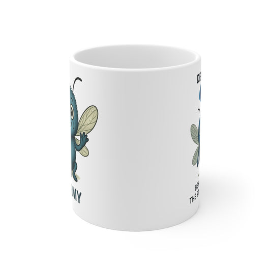 Stormy Depression awareness character on mug – Mental Health Musings design